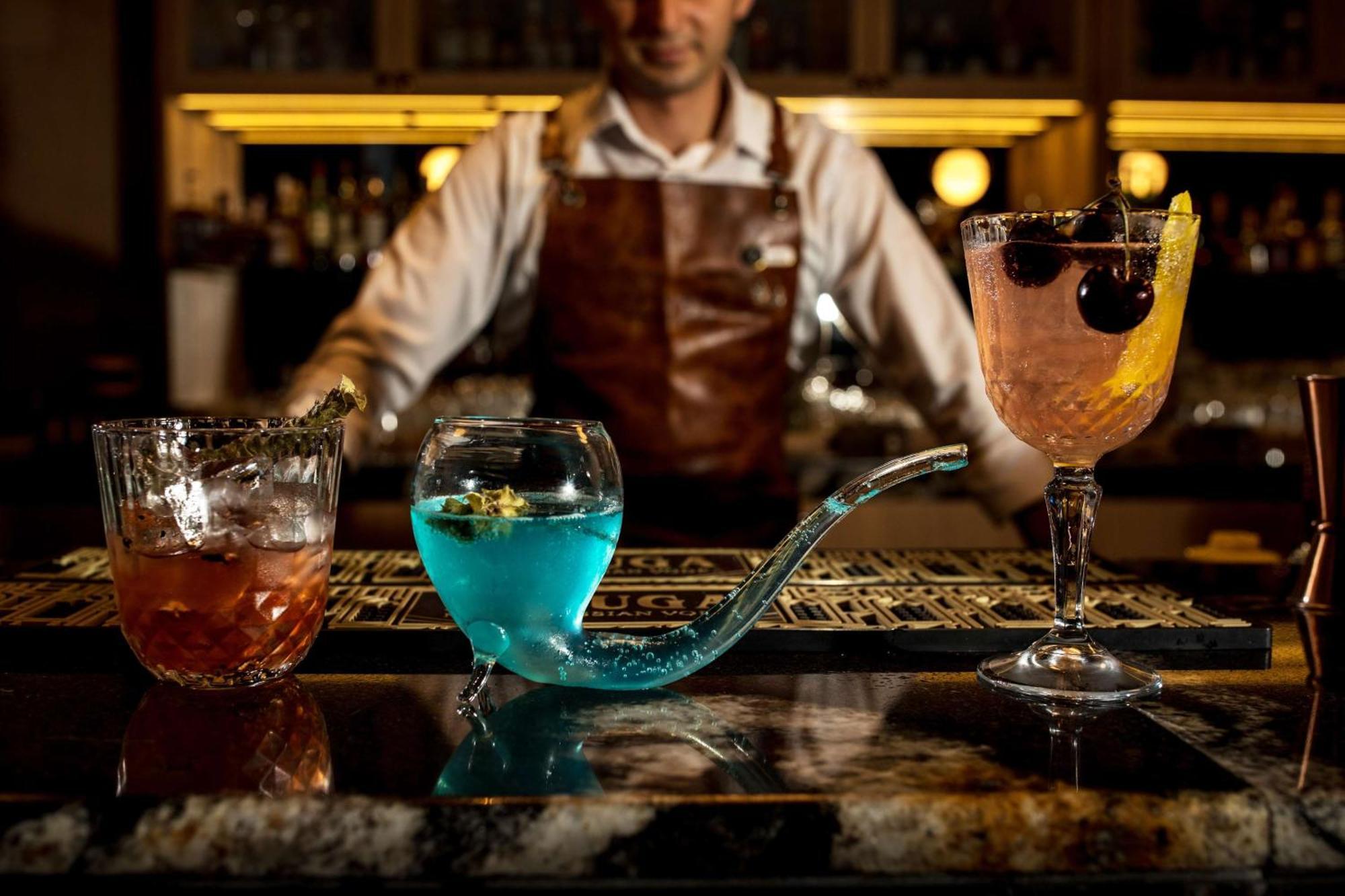 فندق ريكسوس بريميوم دبروفينك دوبروفينك المظهر الخارجي الصورة A bartender at work